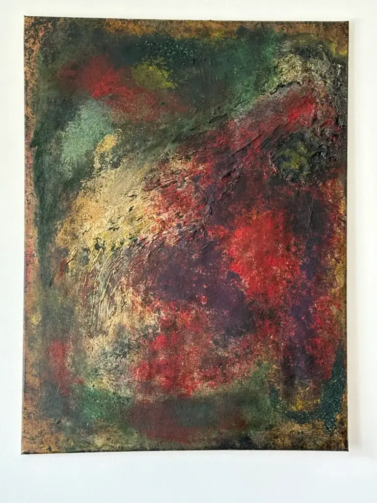 The Hand of God — acrylique et pastels sur toile 60 × 80 cm, MORIS · Unfocus Art (2023)