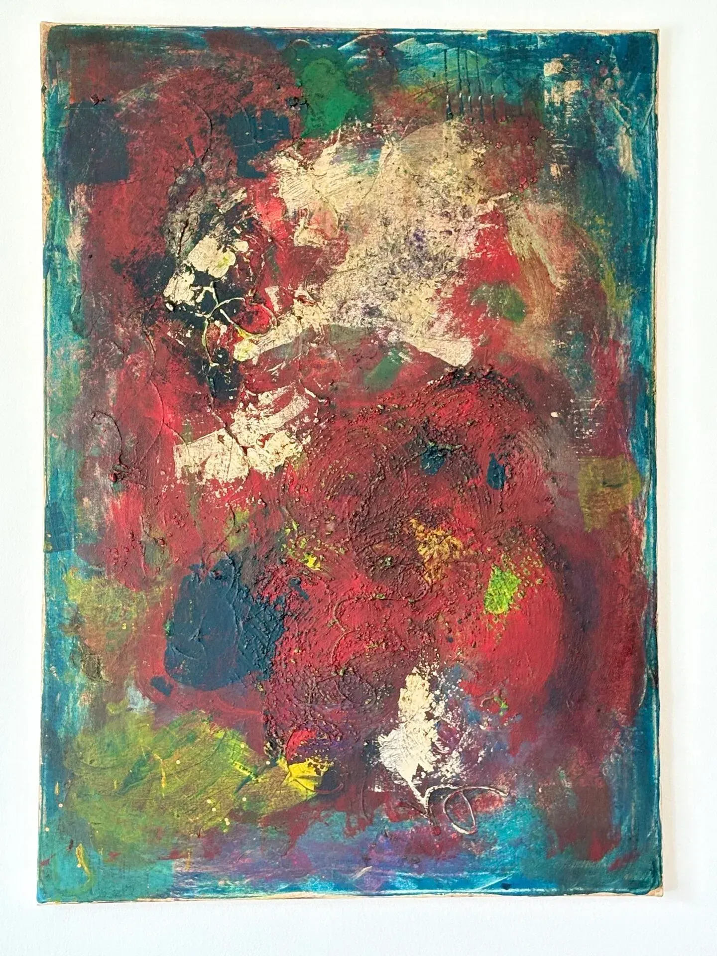 Healing of the Soul — acrylique et pastels sur toile 50 × 70 cm, MORIS · Unfocus Art (2023)