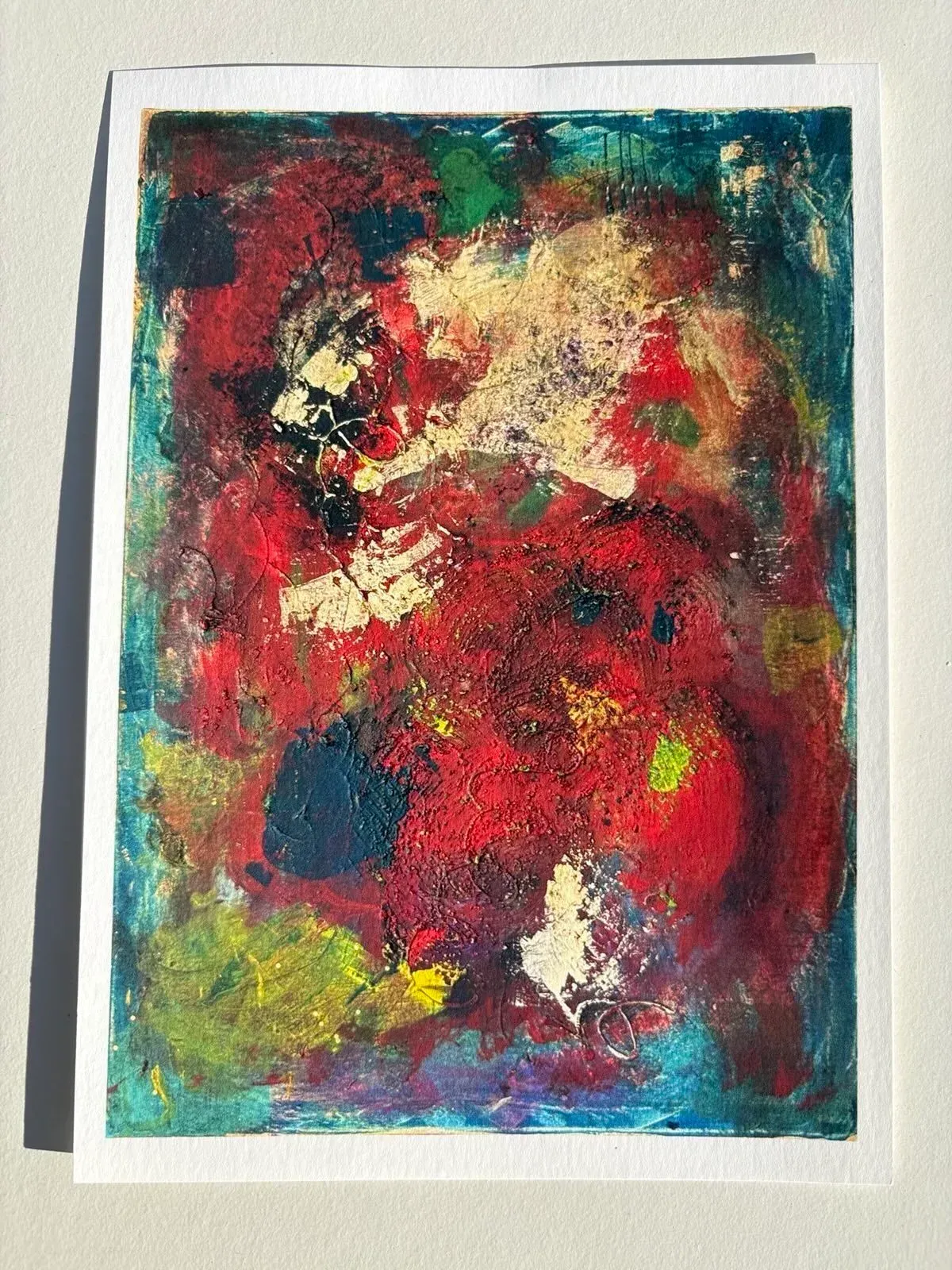 Healing of the Soul — acrylique et pastels sur toile 50 × 70 cm, MORIS · Unfocus Art (2023)