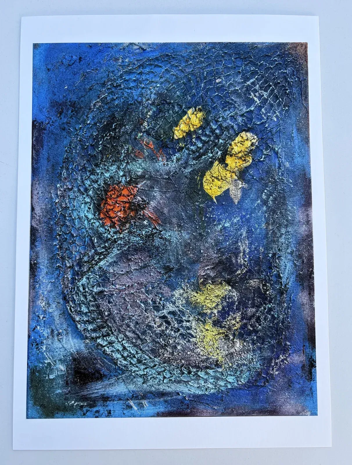 Fabuleuses Nébuleuses — acrylique et pastels sur toile 30 × 40 cm, MORIS · Unfocus Art (2025)